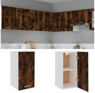 vidaXL K&uuml;chenbuffet vidaXL H&auml;ngeschrank Lyon R&auml;uchereiche 29,5x31x60 cm