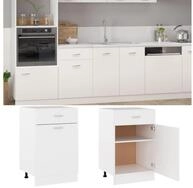 vidaXL Unterschrank Schubunterschrank Wei&szlig; 50x46x81,5 cm Holzwerkstoff