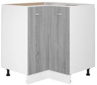 vidaXL Unterschrank K&uuml;chenschrank Grau Sonoma 75,5x75,5x81,5 cm Holzwerkstoff