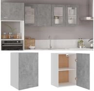 vidaXL H&auml;ngeschrank Wandh&auml;ngeschrank Betongrau 39,5x31x60 cm Holzwerkstoff