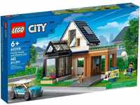 LEGO® Konstruktionsspielsteine LEGO® City 60398 Familienhaus mit Elektroauto,...