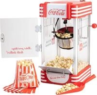 SALCO Popcornmaschine Coca-Cola SNP-27CC, Gro&szlig;er Zubereitungsbeh&auml;lter von 60 ml mit