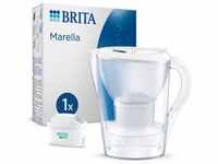 BRITA Wasserfilter Brita Wasserfilter-Kanne Marella weiß 2,4L inkl.1 MX Pro