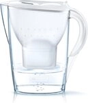 BRITA Wasserfilter Marella 125219 Wassersparfilter-Set 2.4 l Wei&szlig;