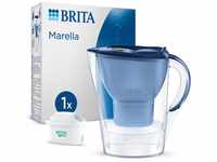 BRITA Wasserfilter Brita Wasserfilter-Kanne Marella blau 2,4L inkl. 1 MX Pro