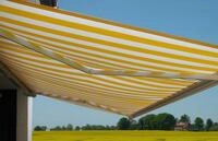 MCW Kassettenmarkise H124-5x3-oV Wandhalterung, Stahlankerbolzen, Handkurbel,