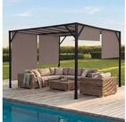 MCW Pergola Beja-4x4, BxTxH: 405x405x212 cm, mit Schiebedach, mit...