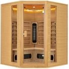Artsauna Infrarotkabine Nyborg E150K Dual Technologie, f&uuml;r 4 Personen, Hemlock-Holz,