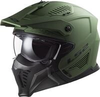 LS2 Motorradhelm OF606 Drifter Trial Helm, Atmungsaktiv, Ratschenverschluss, ECE