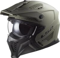 LS2 Motorradhelm OF606 Drifter Trial Helm, Atmungsaktiv, Ratschenverschluss, ECE