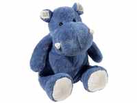 Heunec® Plüschfigur Heunec 230972 - Hippo, Flusspferd, Schlenker, blau,...