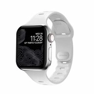 Nomad Wechselarmband Apple Watch 38 / 40 / 41 mm, Gummi Wei&szlig;