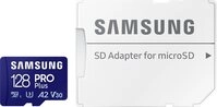Samsung PRO Plus + microSDXC-Adapter Speicherkarte (128 GB, Class 10, 160 MB/s Samsung PRO Plus + microSDXC-Adapter Speicherkarte (128 GB, Class 10, 160 MB/s