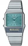 CASIO VINTAGE Quarzuhr Edgy Armbanduhr AnaDigi T&uuml;rkis