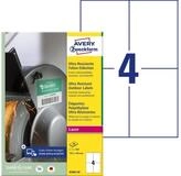 Avery Zweckform Etiketten Folien-Etiketten ultra-resistent A4 105x148mm VE=200