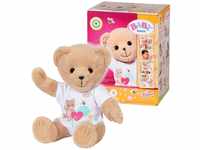 Baby Born Kuscheltier Teddy Bär, weiß, inklusive Strampler - Teddybär