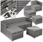 tectake Loungeset rattan sitzgruppe lignano mit uv-best&auml;ndigem geflecht,...