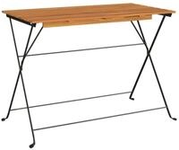 vidaXL Gartentisch Bistrotisch Klappbar 100x54x71 cm Massivholz und Stahl (1-St)