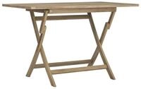 vidaXL Gartentisch, Outdoor Tisch Klappbar Grau 120x70x75 cm Massivholz Teak