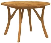 vidaXL Gartentisch, Outdoor Tisch &Oslash; 110 cm Massivholz Akazie