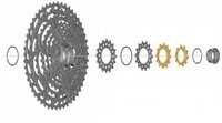 Shimano Fahrradkette Ritzel Einheit CS-M9100 10- und 12-Z&auml;hne B/D Antrieb