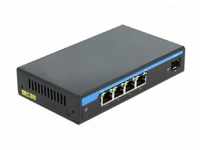 Delock 87765 - Gigabit Ethernet Switch 4 Port PoE + 1 SFP Netzwerk-Switch