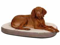 Kerbl Hunde Memory-Foam Matratze oval 72x52x8cm grau/beige (K80332)