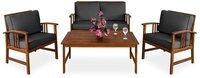 Casaria Loungeset Atlas, Atlas wetterfest 300kg Belastbar Akazie Holz Tisch...