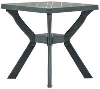vidaXL Gartentisch Bistrotisch Gr&uuml;n 70x70x72 cm Kunststoff (1-St)