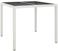 vidaXL Gartentisch 90 x 90 x 75 cm Gartentisch 90x90x75 cm Geh&auml;rtetes Glas