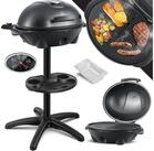 KESSER Elektro-Standgrill, elektrischer Grill mit Deckel, Thermometer &