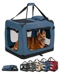 lionto Tiertransportbox stabil aus Textil, f&uuml;r Hunde und Katzen bis 18 kg, 82x58x58