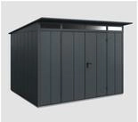 H&ouml;rmann Ecostar Ger&auml;tehaus Elegant mit Pultdach (313 x 283 cm), Metall