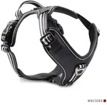 Wolters Hunde-Geschirr Active Pro Geschirr schwarz|silberfarben Gr.4 | 2,5 cm x 55 cm