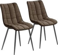 Woltu Esszimmerstuhl (2er-Set), Sessel mit R&uuml;ckenlehne, Metallbeine