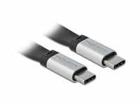 Delock USB 3.2 Gen 2 Flachkabel, USB-C Stecker > USB-C Stecker Computer-Kabel