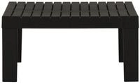 vidaXL Gartentisch, Lounge-Gartentisch Kunststoff Grau