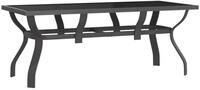 vidaXL Gartentisch 180 x 80 x 70 cm Gartentisch Grau und Schwarz 180x80x70 cm...