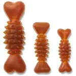 Wolters Zahnpflege-Spielzeug Hundespielzeug Pure Nature Dental Herz-Knochen braun