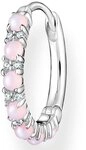 THOMAS SABO Single-Creole Rosa Steine, mit Glas-Keramik Stein, Zirkonia (synth)