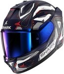 SHARK HELMETS Motorradhelm Shark SKWAL i3 LINIK MAT BWR mit LED