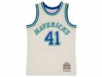 Mitchell & Ness Basketballtrikot Swingman Jersey Dallas Mavericks OFFWHITE Dirk...