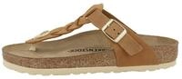 Birkenstock Gizeh Braided ge&ouml;ltes Nubukleder Damen Zehentrenner Sandalen,
