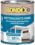 Bondex Wetterschutzfarbe Wetterschutz-Farbe 0,75 L Achatgrau,...