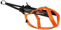 Non-stop dogwear Hunde-Geschirr Zuggeschirr Freemotion Harness 5.0 schwarz/orange