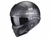 Scorpion Exo Motorradhelm Exo-Combat II Xenon schwarz-weiß matt, Streetfighter Helm