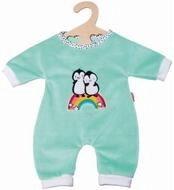 Heless Puppenkleidung Flauschiger Puppen-Strampler Pinguin P&uuml;nktchen, Gr....