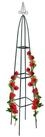 relaxdays Rankhilfe 2x Garten Rankturm Metall 190 cm spitz, 1 St.