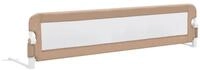 vidaXL Bettschutzgitter, Kleinkind-Bettschutzgitter Taupe 180x42 cm Polyester