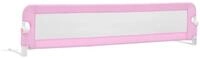 vidaXL Bett Kleinkind-Bettschutzgitter Rosa 180x42 cm Polyester (1-tlg)